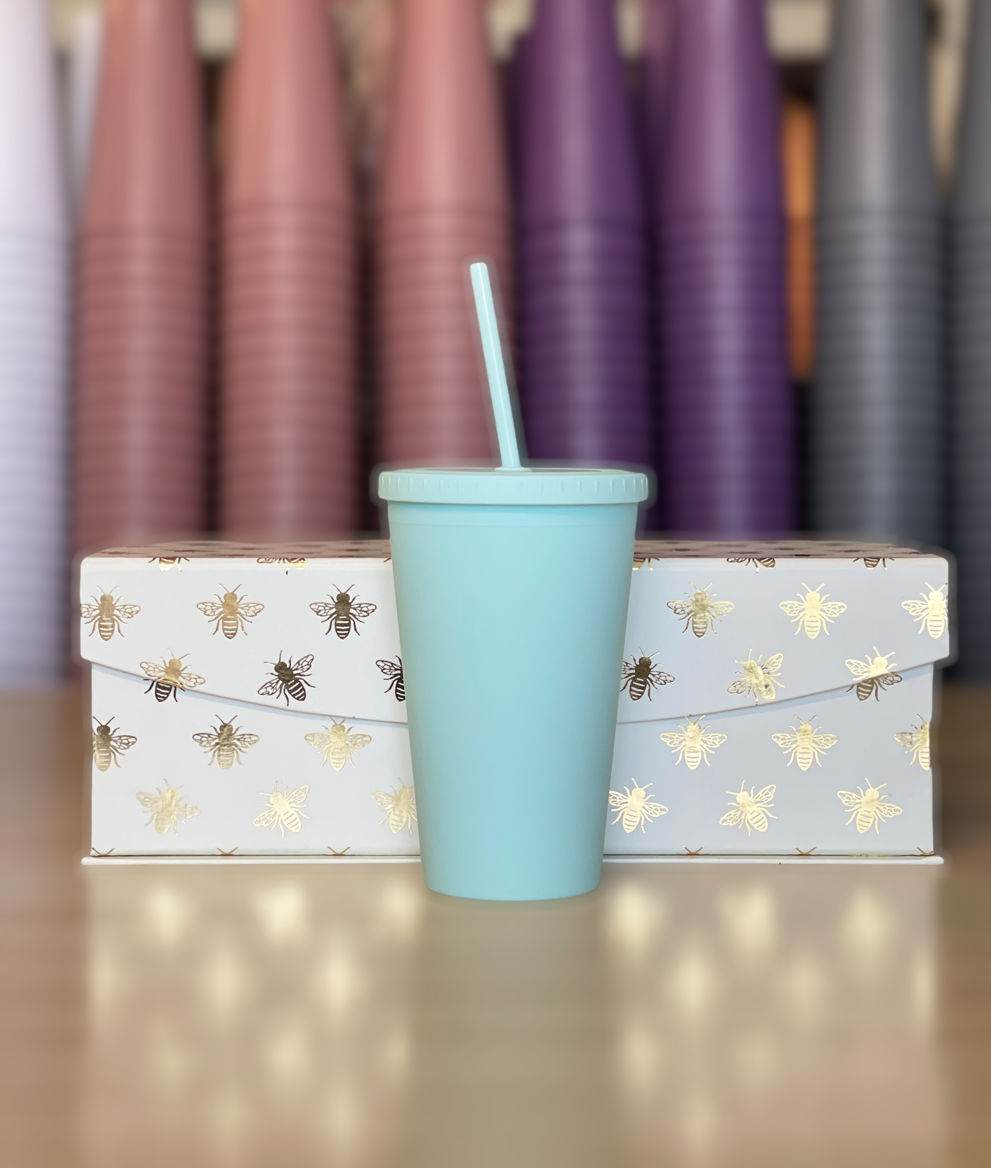 16 oz Double Wall Matte Tumbler, Mint