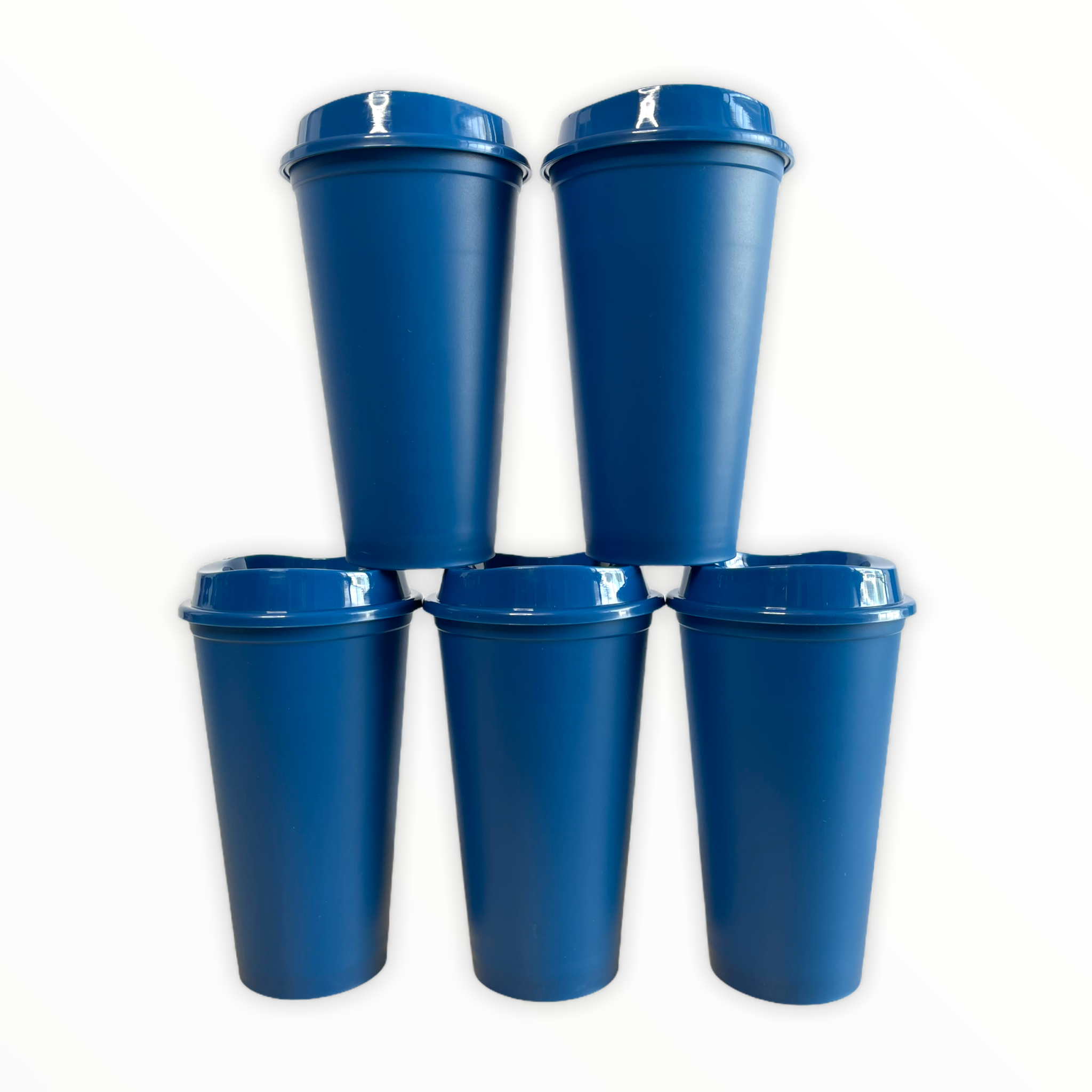 16oz Hot Cups, Navy Blue 5 Pack