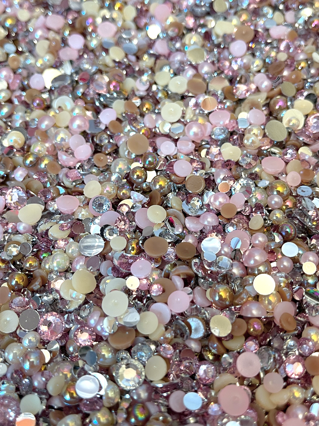 Flat Back Pearl and Rhinestone Mix, Cali Bees