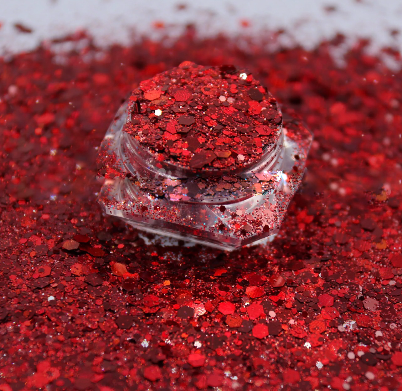 Chunky Mix Glitter, Ruby