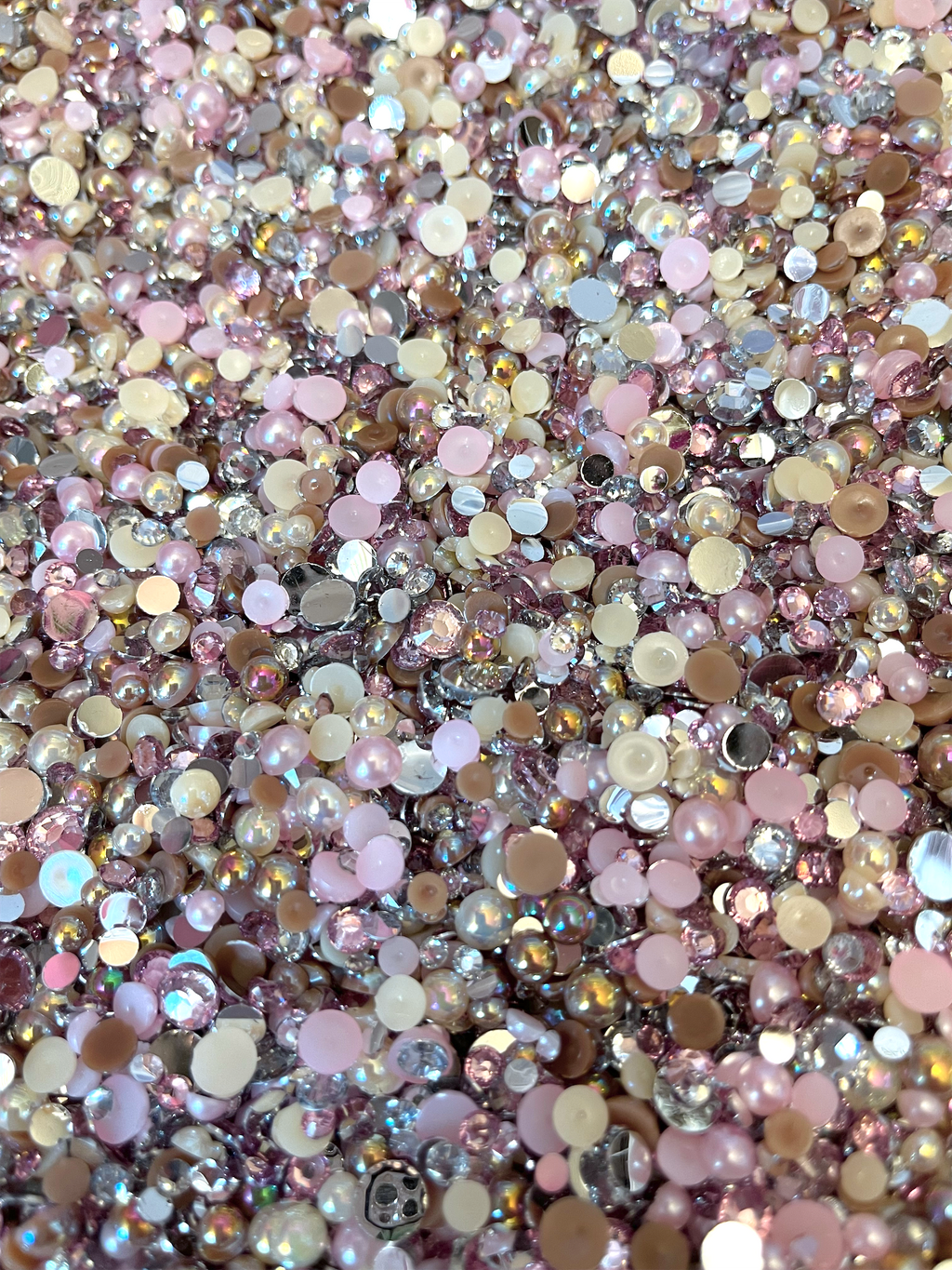 Flat Back Pearl and Rhinestone Mix, Cali Bees