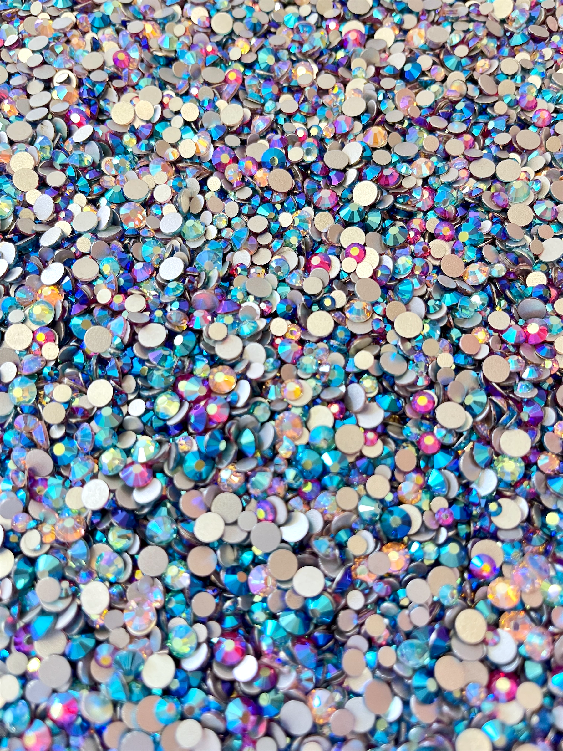 Glass Crystal Rhinestone Mix, Mermaid Scales