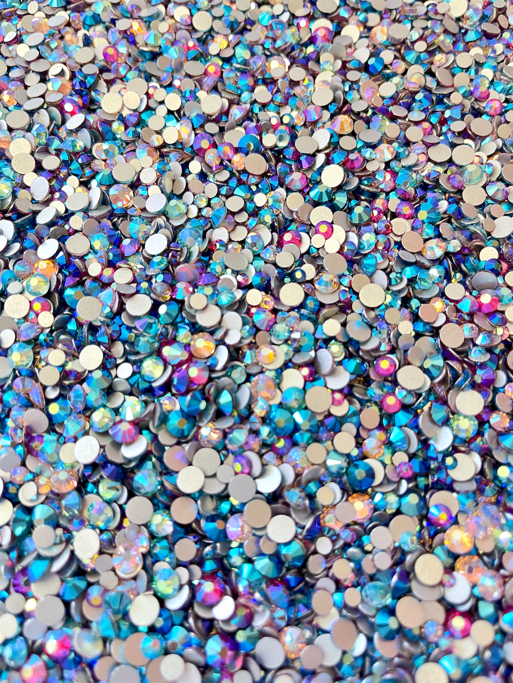 Glass Crystal Rhinestone Mix, Mermaid Scales