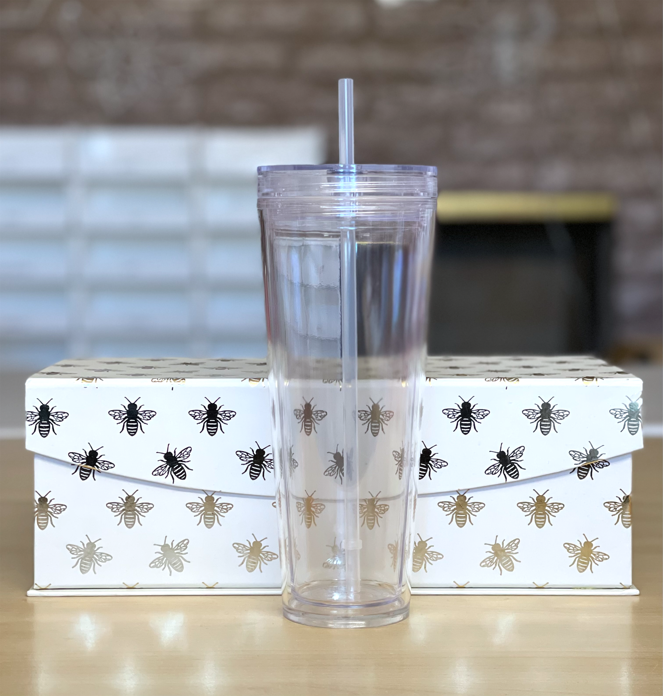 Custom Lake House 16oz Double Wall Acrylic Tumbler with Lid & Straw - Full  Print (Personalized)