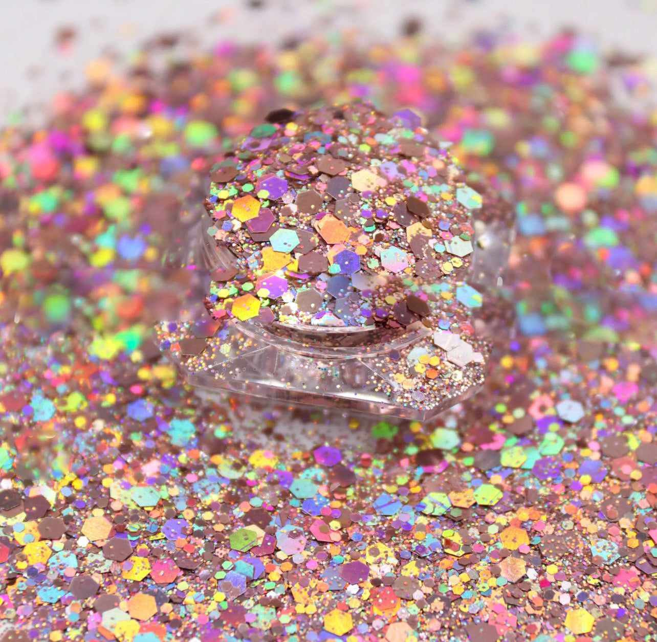 Chunky Mix Glitter, Wild Rose