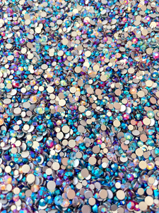 Glass Crystal Rhinestone Mix, Mermaid Scales