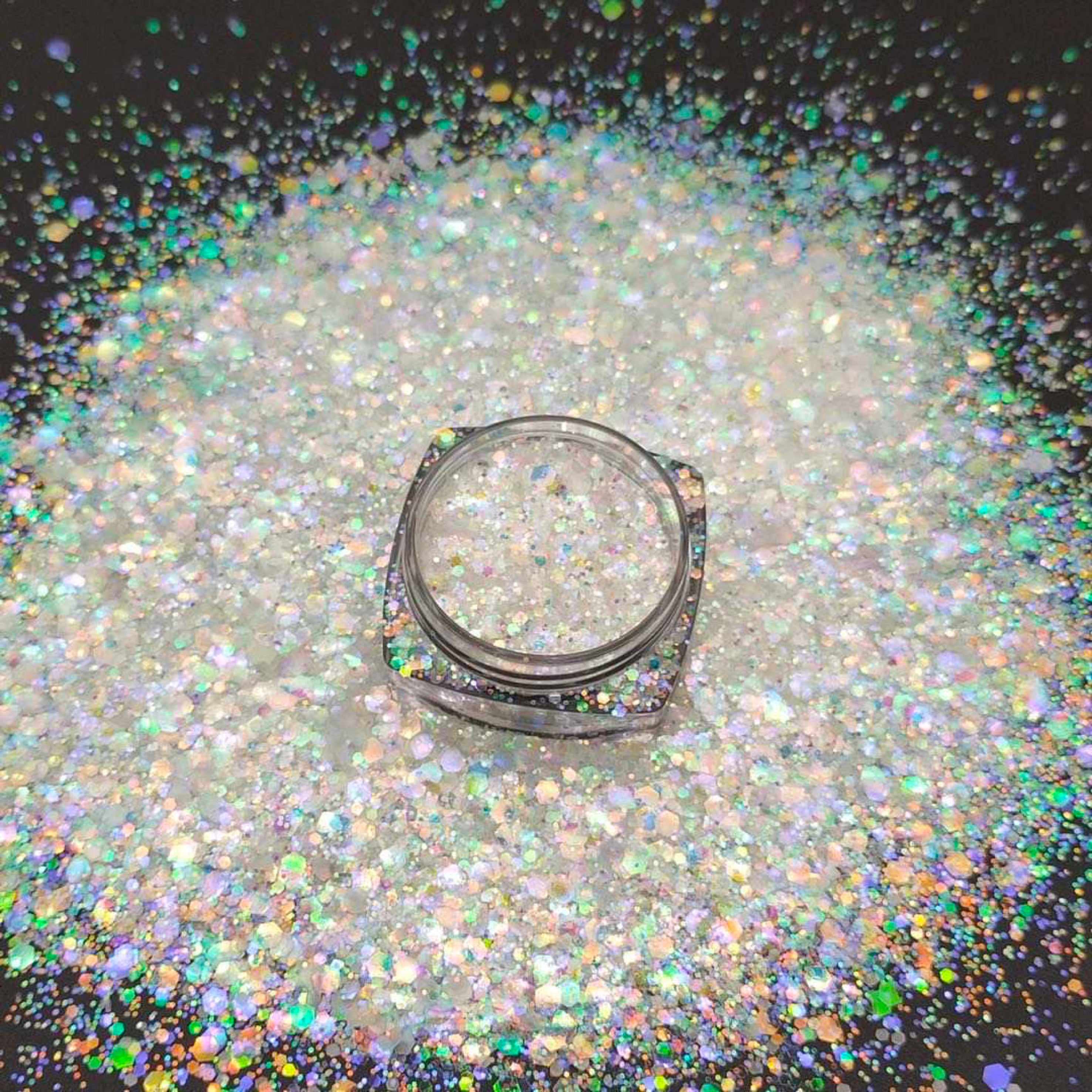 Chunky Mix Glitter, Ice Pixie (Glow in the Dark)