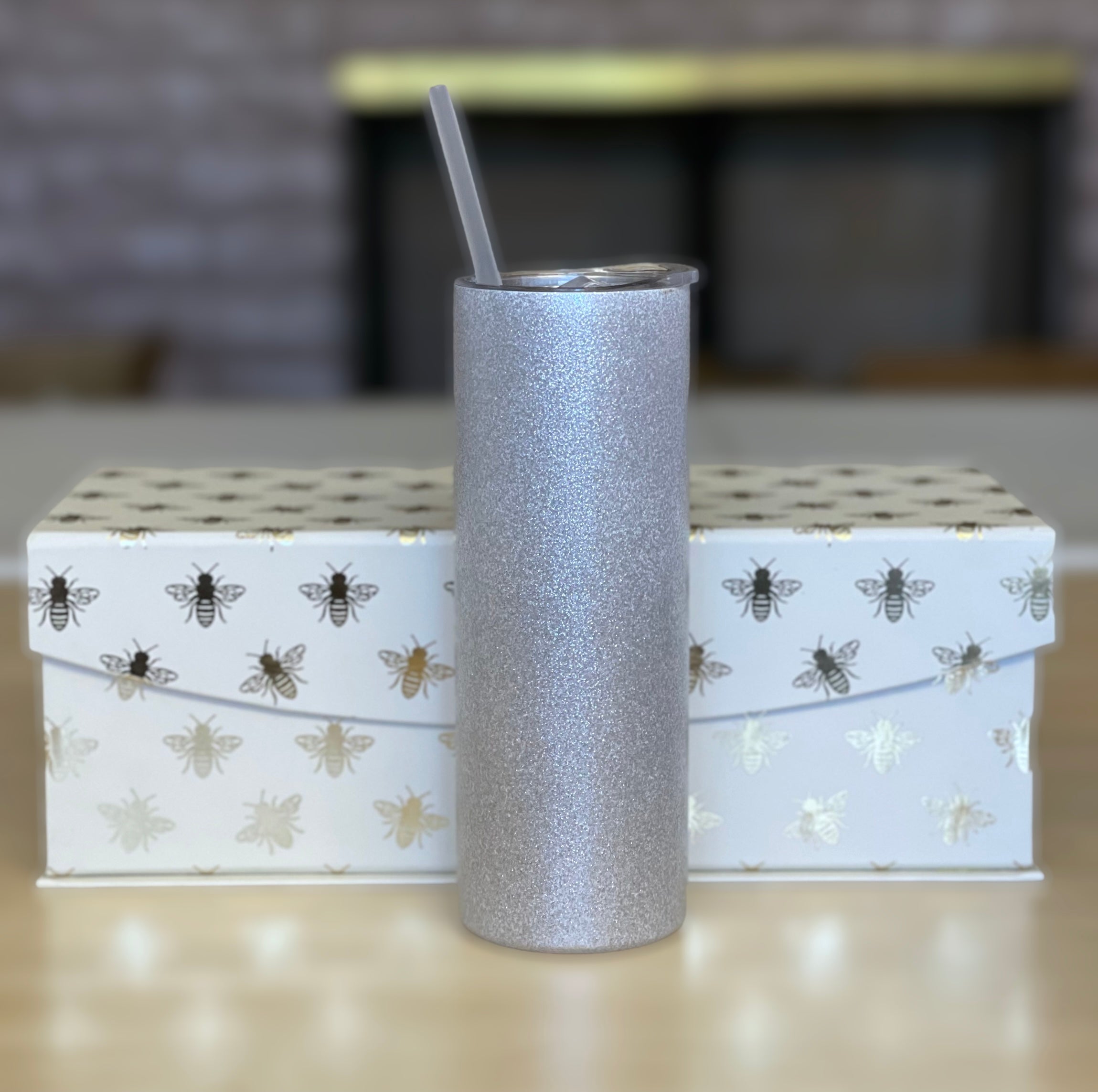 2 oz Stainless Steel Sublimation Mini Tumbler W/Lid & Straw – Cali Bees  Creations