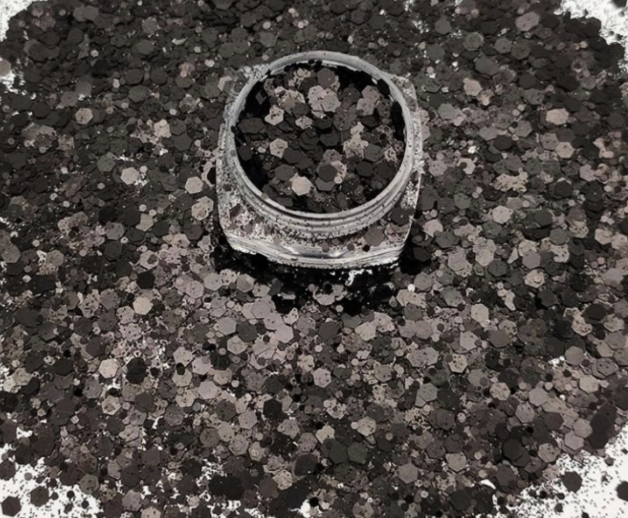 Chunky Mix Glitter, Black Out