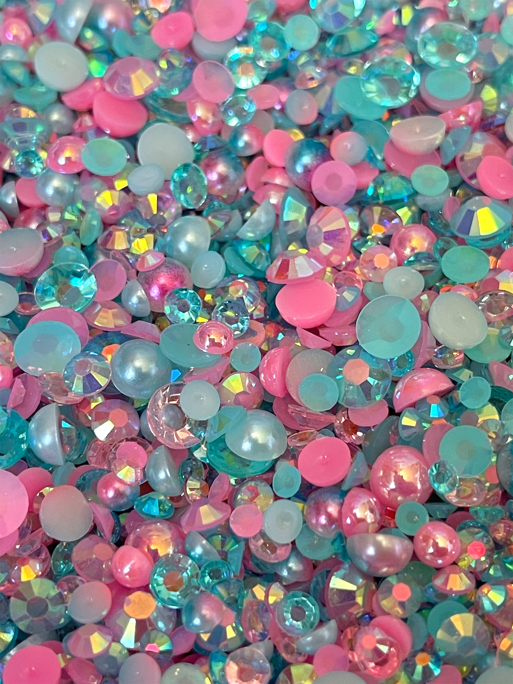 .6 Ounce Beautiful Beads Sweetheart Candy Flatback Pearls