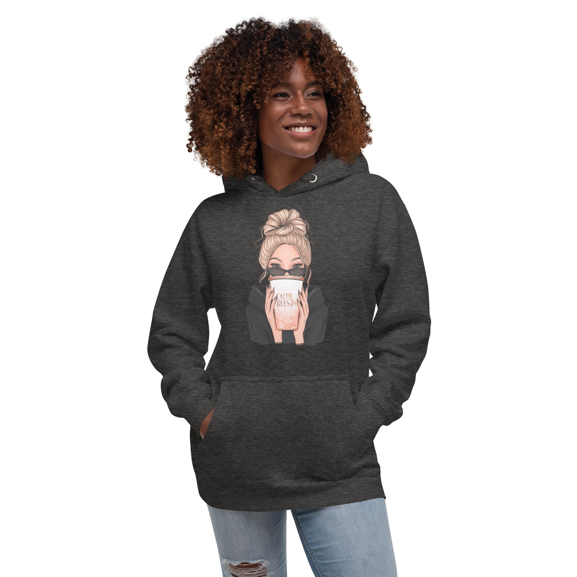 Cali Bees Messy Bun Unisex Hoodie