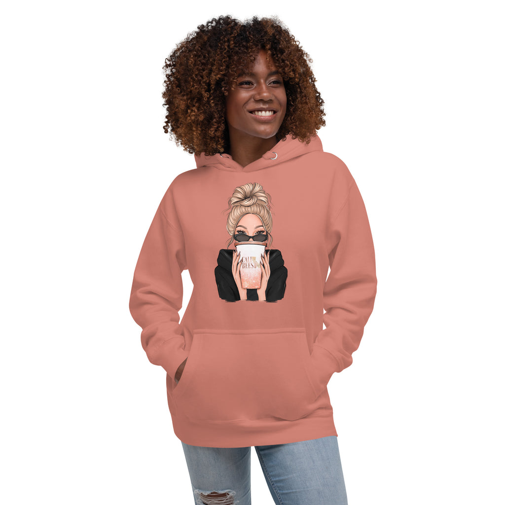 Cali Bees Messy Bun Unisex Hoodie