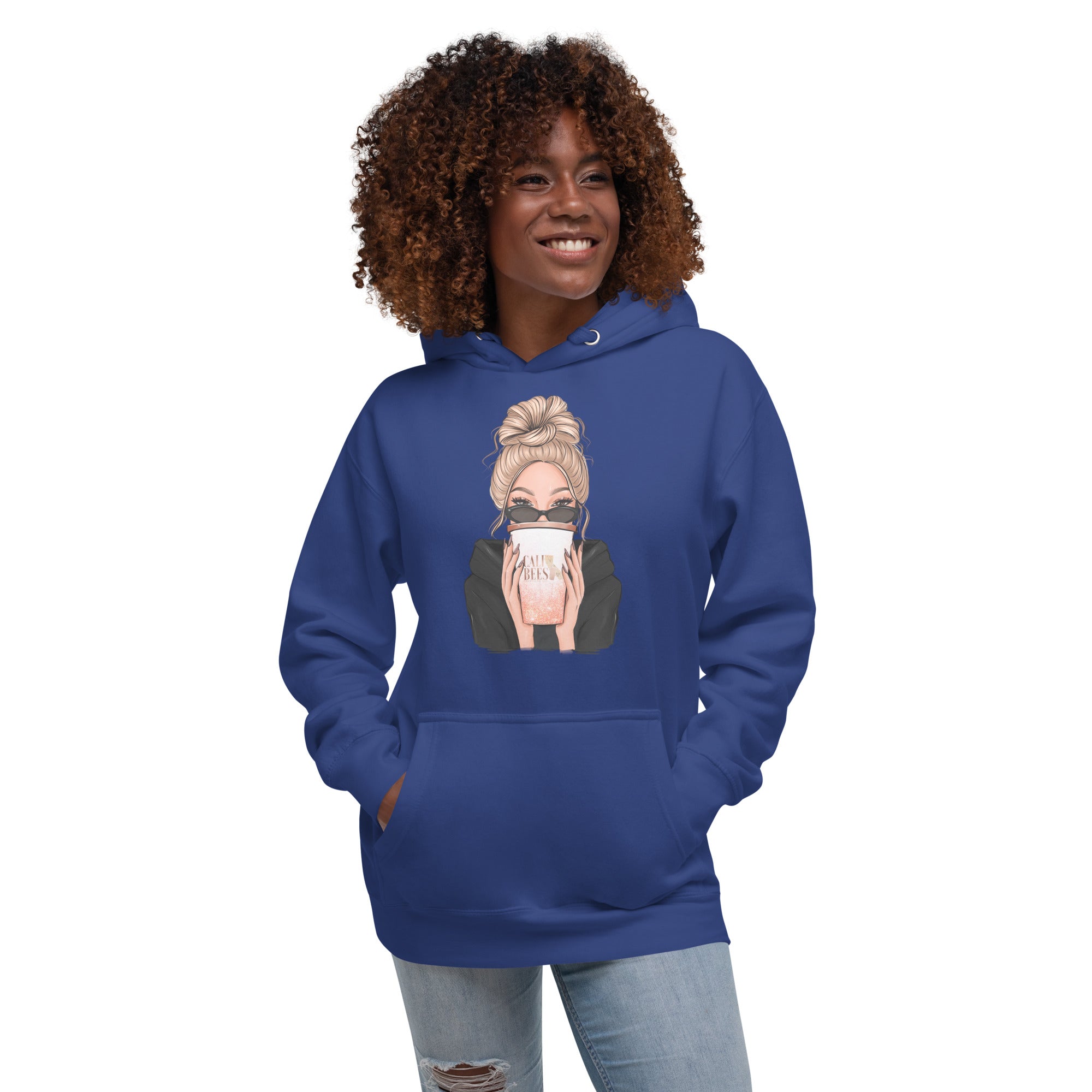 Cali Bees Messy Bun Unisex Hoodie